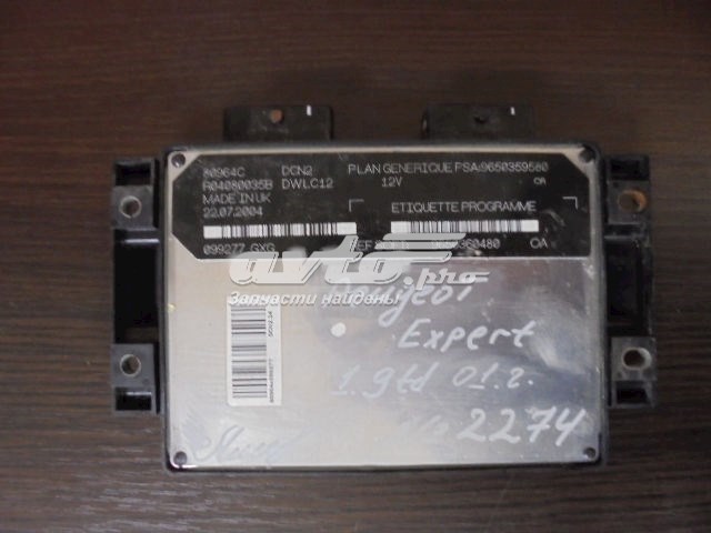 Centralina Del Motor / Modulo De control Del Motor (ecu) PEUGEOT 9650359580