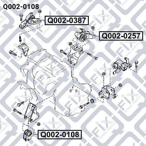 Comprar Q0020108 Q-fix Soporte de motor delantero