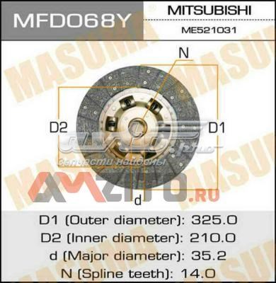 MFD068Y Masuma disco de embrague