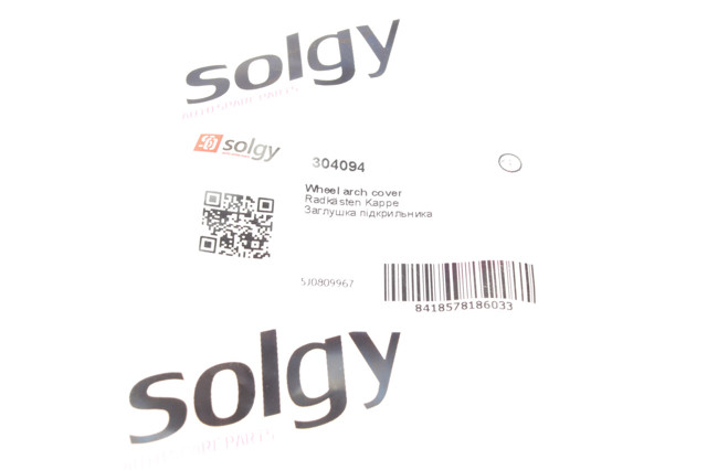 304094 Solgy Guardalodos interior izquierdo, guardafango delantero