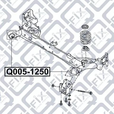 Silentblock trasero Q0051250 Q-fix