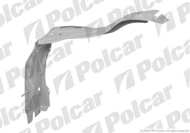 A2106201072 Mercedes soporte de radiador derecha (panel de montaje para foco)