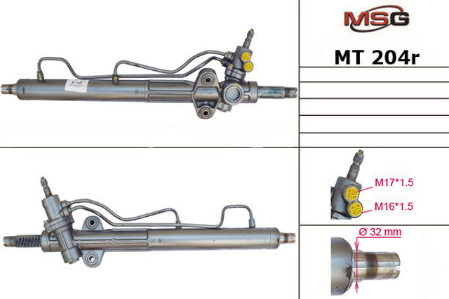 Engranaje de dirección MSG Rebuilding MT204R precio, desde 249,33 EUR