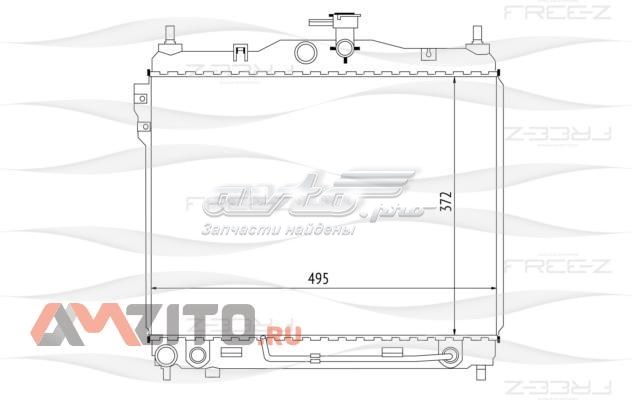 KK0234 FreE-Z radiador refrigeración del motor