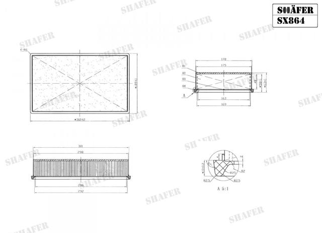 Comprar SX864 Shafer Filtro de aire