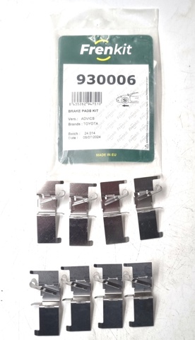 Juego de resortes de sujeción de pastillas de freno delanteras Toyota 0494733260