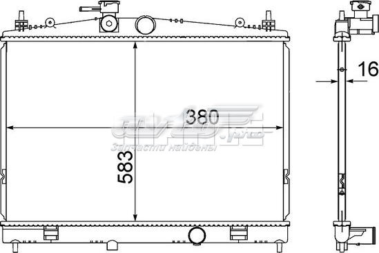 CR 856 000S Mahle Original radiador refrigeración del motor