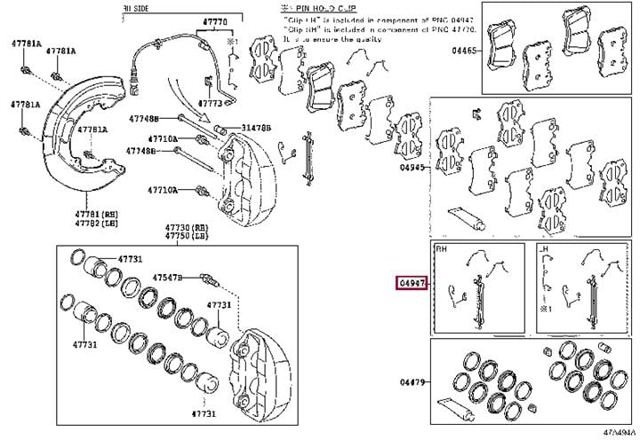 Chapa antirruido de fijación de la pastilla de freno delantera H1282K Power Stop