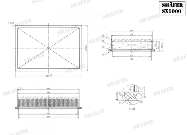 Comprar SX1000 Shafer Filtro de aire