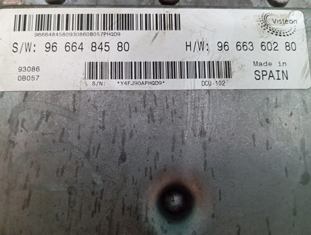 9666360280 Fiat/Alfa/Lancia Centralina Del Motor