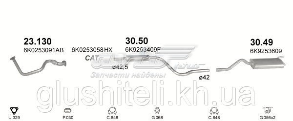 30.50 Polmostrow silenciador del medio