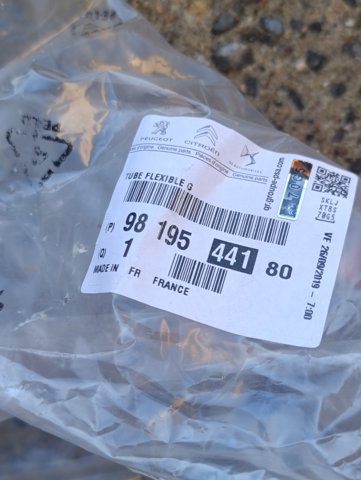 Comprar 9837314380 Peugeot/Citroen Latiguillo de freno trasero izquierdo