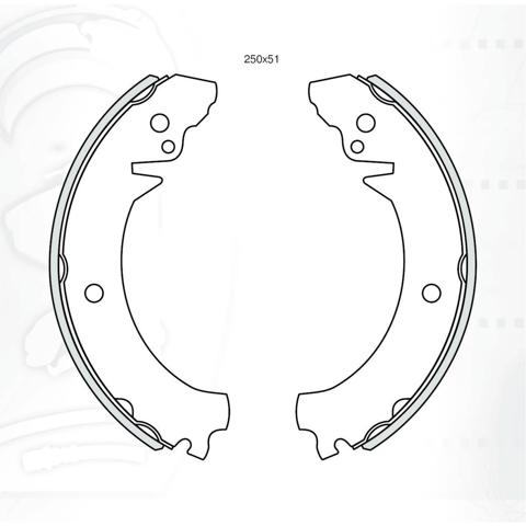 Zapatas de freno DA656 Dafmi