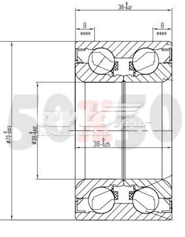 Comprar DAC3870W6CS66 Koyo Cojinete de rueda delantero