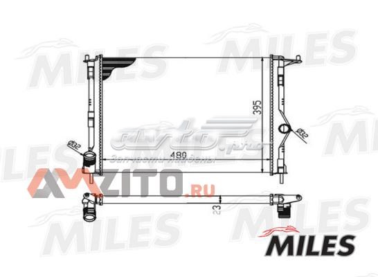 ACRM004 Miles radiador refrigeración del motor