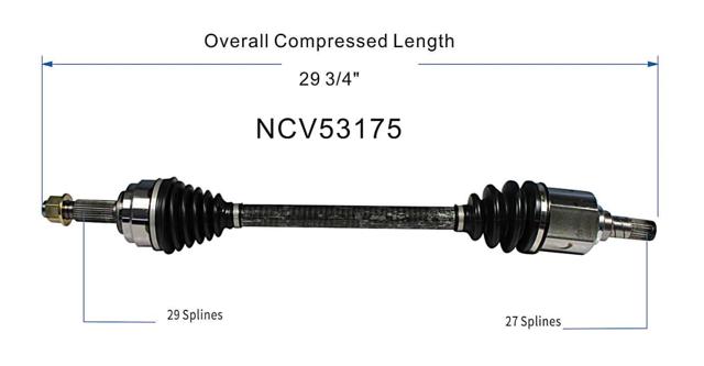 NCV53175 GSP Semieje delantero izquierdo