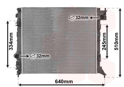 43012701 VAN Wezel radiador refrigeración del motor