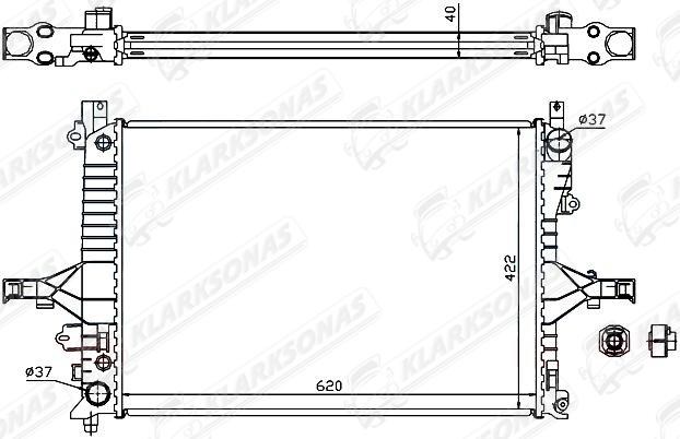 Radiador refrigeración del motor VOLVO 36000487