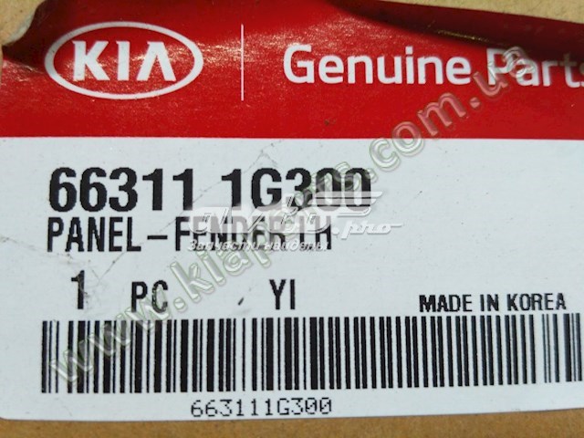 Aleta delantera izquierda KIA Rio 