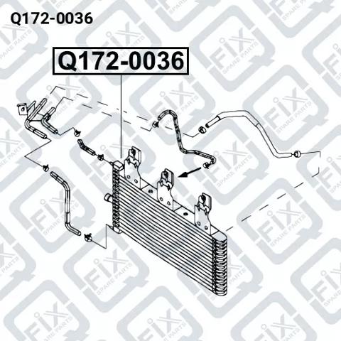 Radiador de refrigeración de la transmisión Q1720036 Q-fix