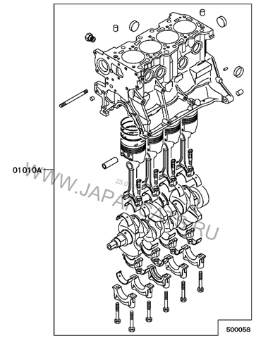 MN980270 Mitsubishi bloque motor