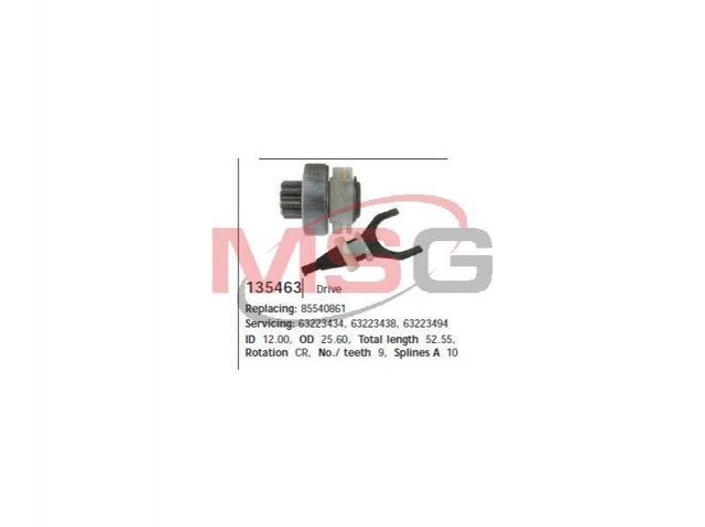 Bendix arranque Cargo 135463