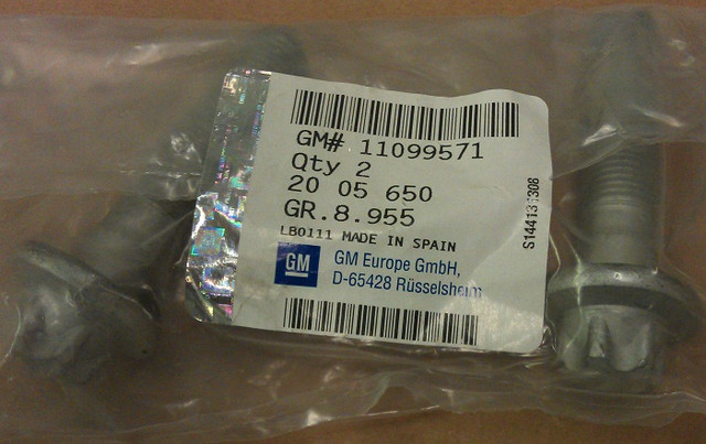 Comprar 11099571 General Motors Tornillo de montaje del amortiguador trasero