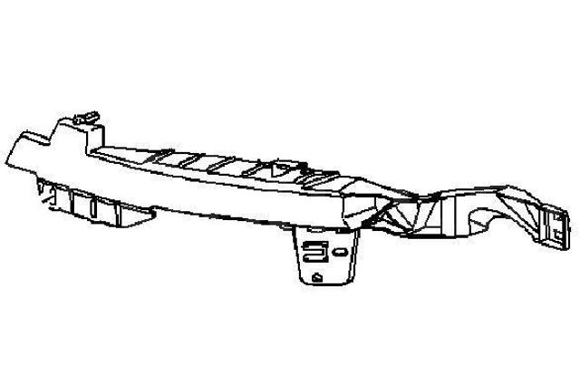 1406312 Opel soporte de parachoques delantero izquierdo