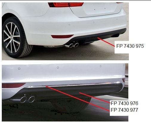 FP 7430 976 FPS alerón parachoques trasero