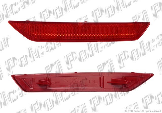 3219972X Polcar reflector, parachoques trasero, izquierdo