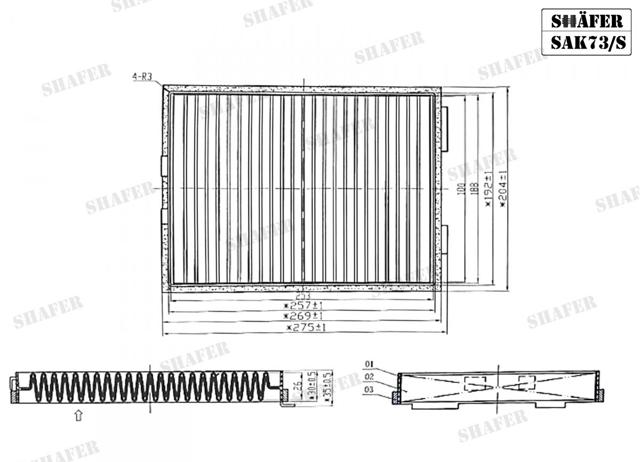 Comprar SAK73S Shafer Filtro de aire del habitáculo