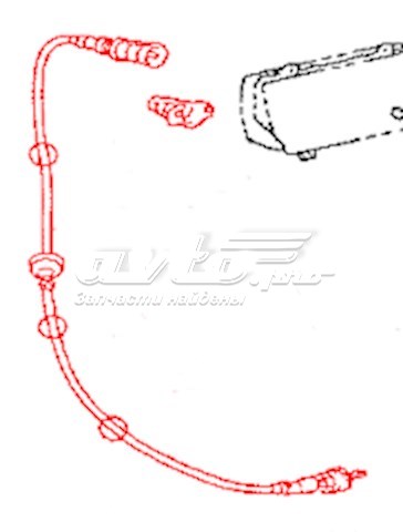 Árbol flexible del velocímetro para Toyota Hiace (H1, H2)