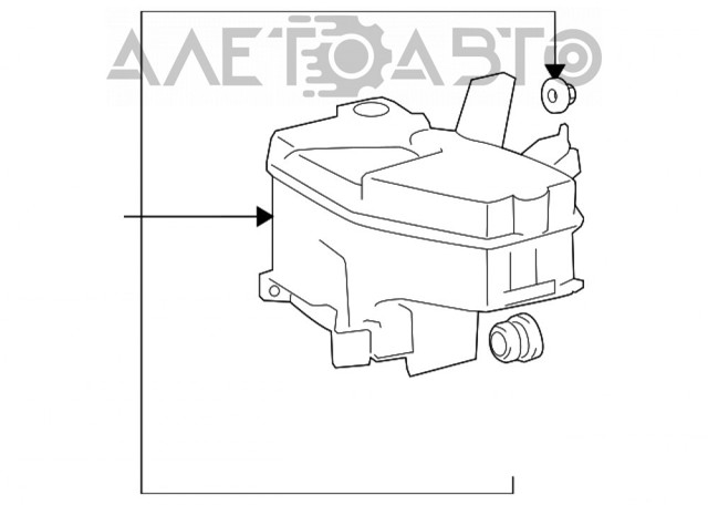 Depósito del agua de lavado, lavado de parabrisas Lexus LS 460/460L (USF4)