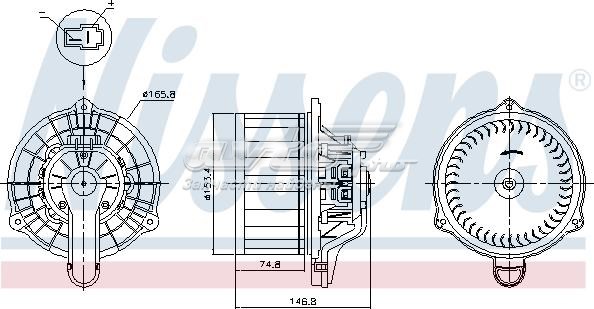 87815 Nissens motor eléctrico, ventilador habitáculo