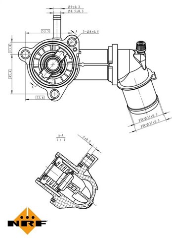 725164 NRF tapa de termostato