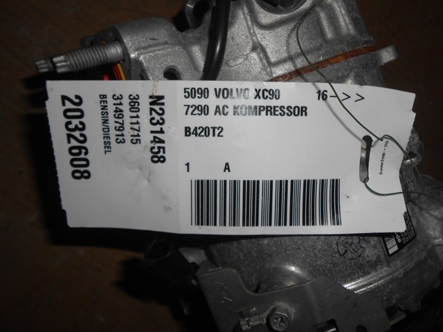 Comprar 36003595 Volvo Cremallera