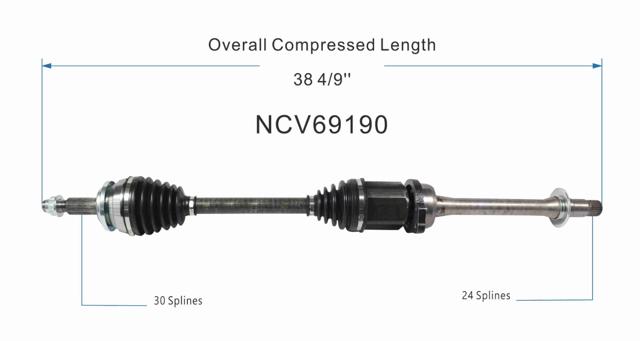 NCV69190 GSP Semieje delantero derecho