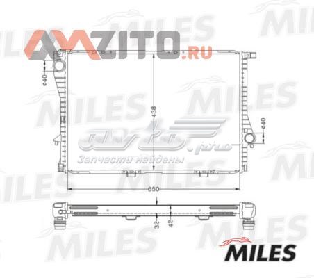 ACRB057 Miles radiador refrigeración del motor