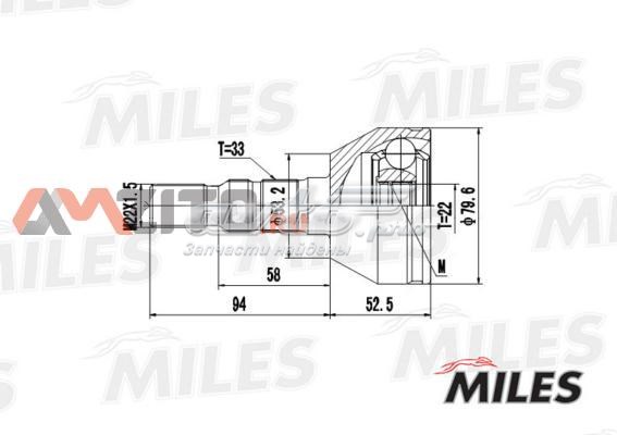 GA20353 Miles junta homocinética exterior delantera