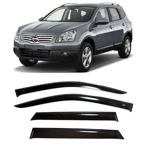 Juego de deflectores de aire de ventanillas, 4 piezas Nissan Qashqai 2 (J10)