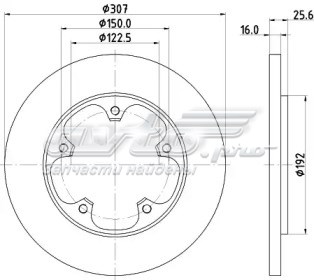 DDF2484C Ferodo disco de freno trasero