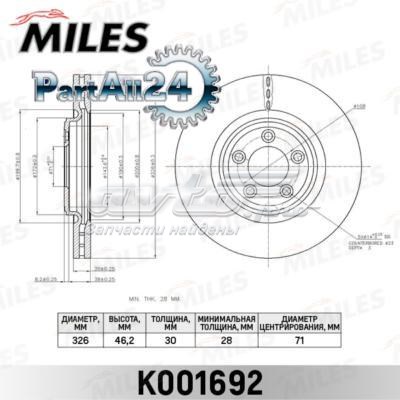 K001692 Miles freno de disco delantero