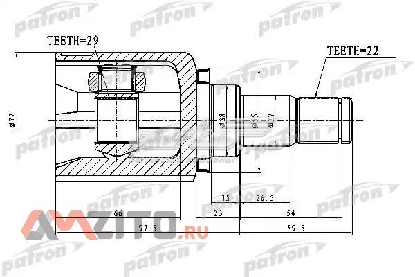 PCV1750 Patron junta homocinética interior delantera