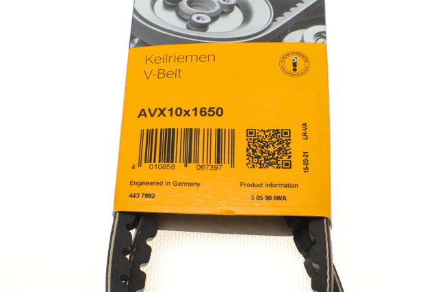 Correa de alternador AVX10X1650 Continental/Siemens