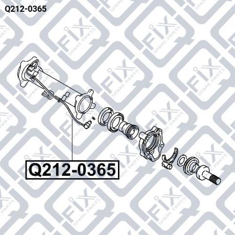 Q2120365 Q-fix Sensor de conexión del eje delantero