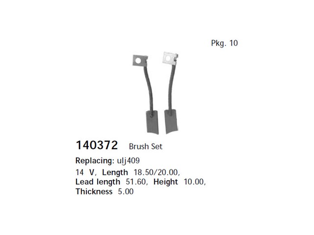 Escobillas alternador Cargo 140371 precio, desde 1,63 EUR