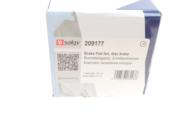 209177 Solgy Pastillas delanteras
