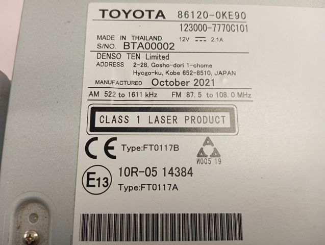Comprar 861200KE90 Toyota 