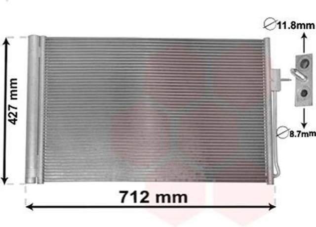 37005611 VAN Wezel evaporador, aire acondicionado