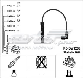 Juego de cables de bujias NGK RCDW1203 precio, desde 28,35 EUR